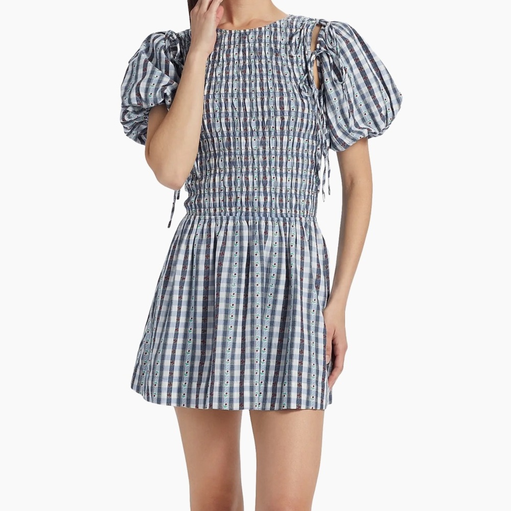 Damson Madder Becca Bubble Mini dress
